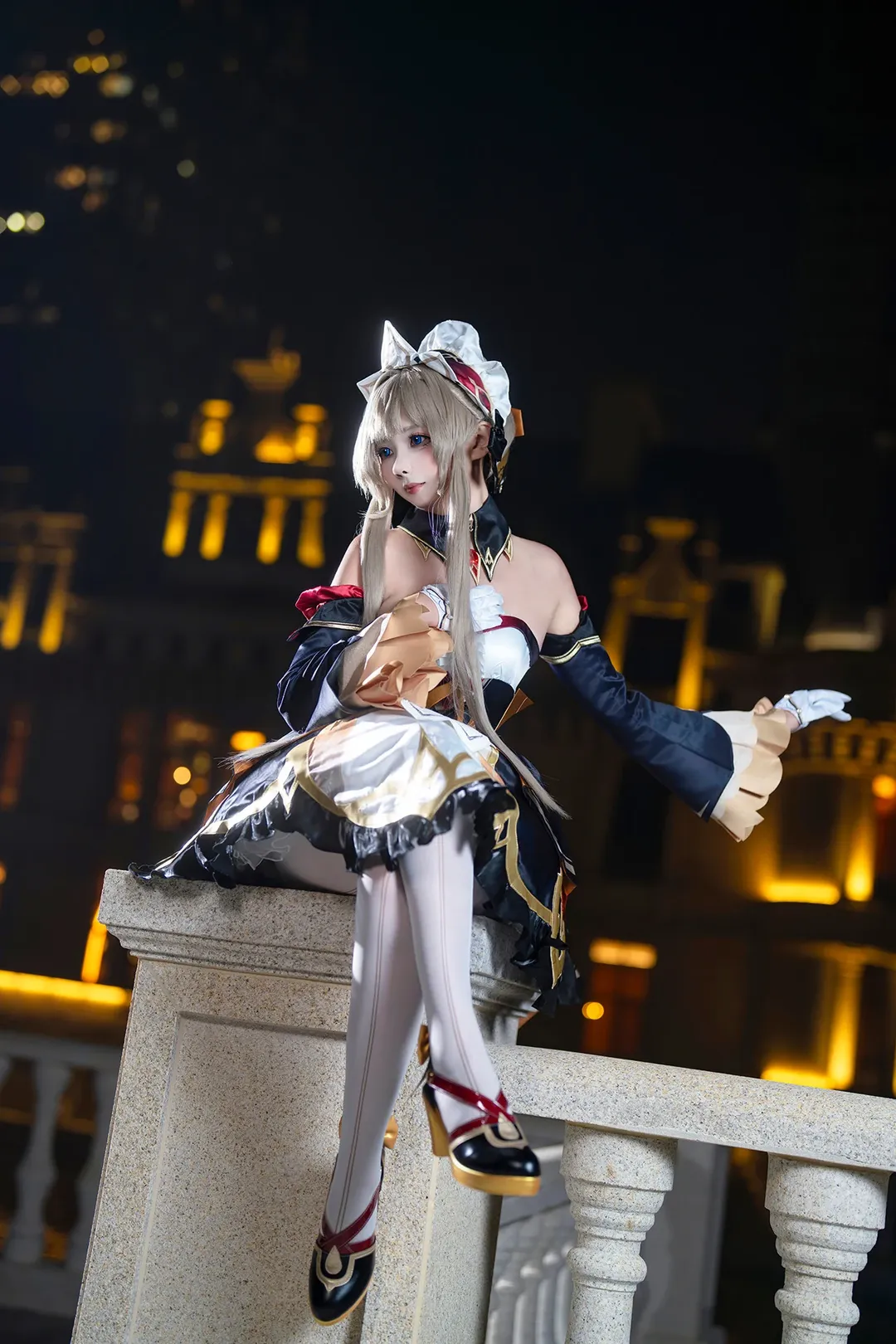 桑多涅cos, 原神, cosplay摄影, 夜景cos, 二次元服装 - 第3张