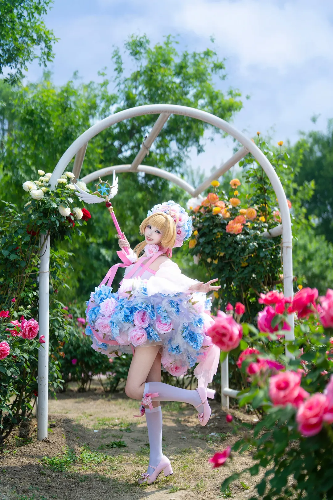 魔法少女, 木之本樱cos, 魔卡少女樱, 二次元写真, 花海人像