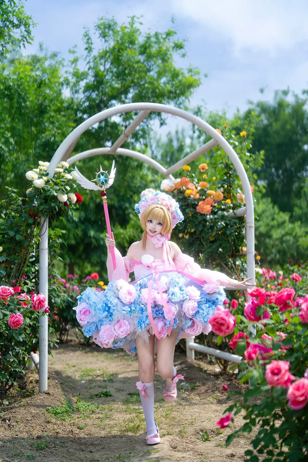 魔法少女, 木之本樱cos, 魔卡少女樱, 二次元写真, 花海人像 - 第2张