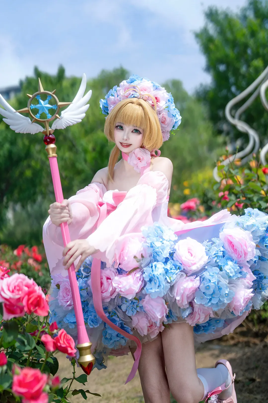 魔法少女, 木之本樱cos, 魔卡少女樱, 二次元写真, 花海人像 - 第3张