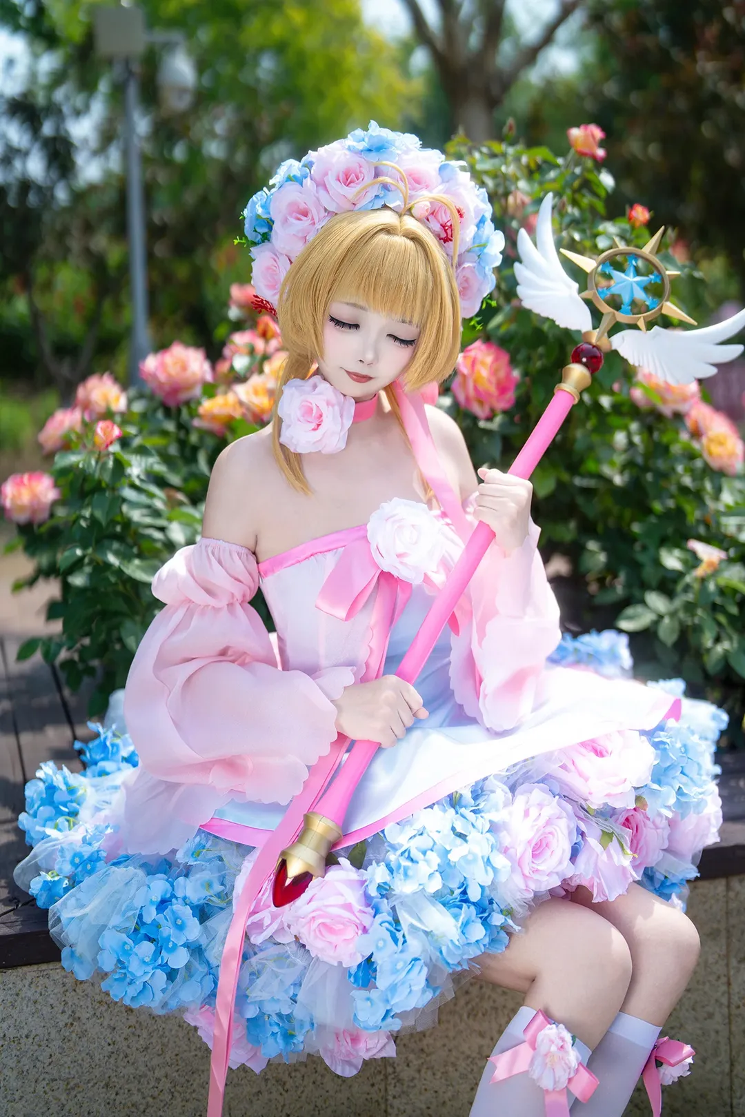 二次元摄影, 木之本樱cos, 魔卡少女樱, 花仙子Cosplay, 魔法少女造型 - 第2张
