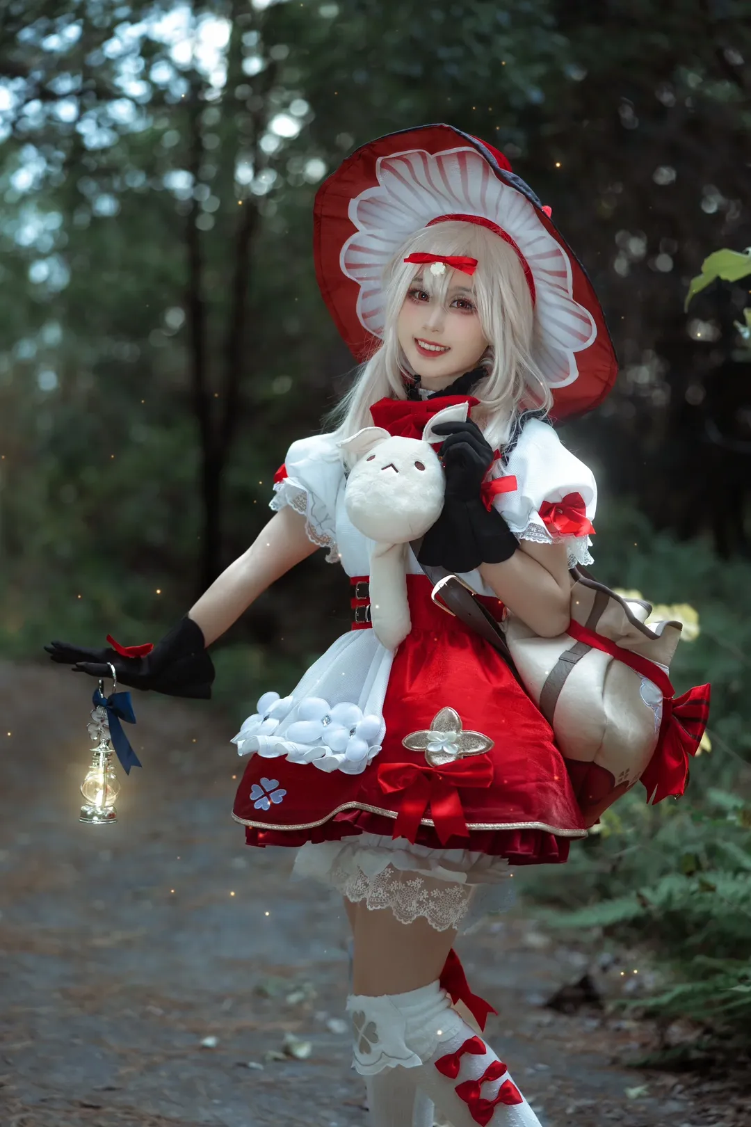 原神, 可莉cos, cosplay正片, 林间摄影, 魔女装 - 第3张