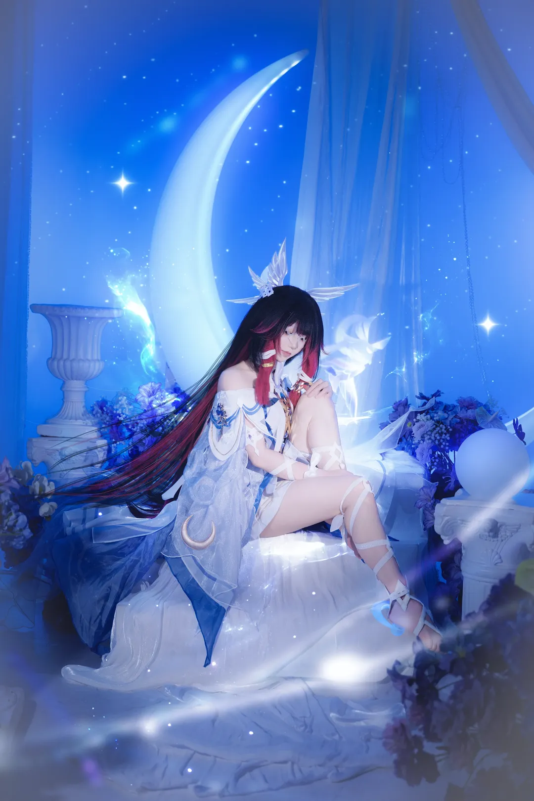 Genshin Impact, Nod-Krai, Columbina Cosplay, Dreamy photography, Damselette cosplay