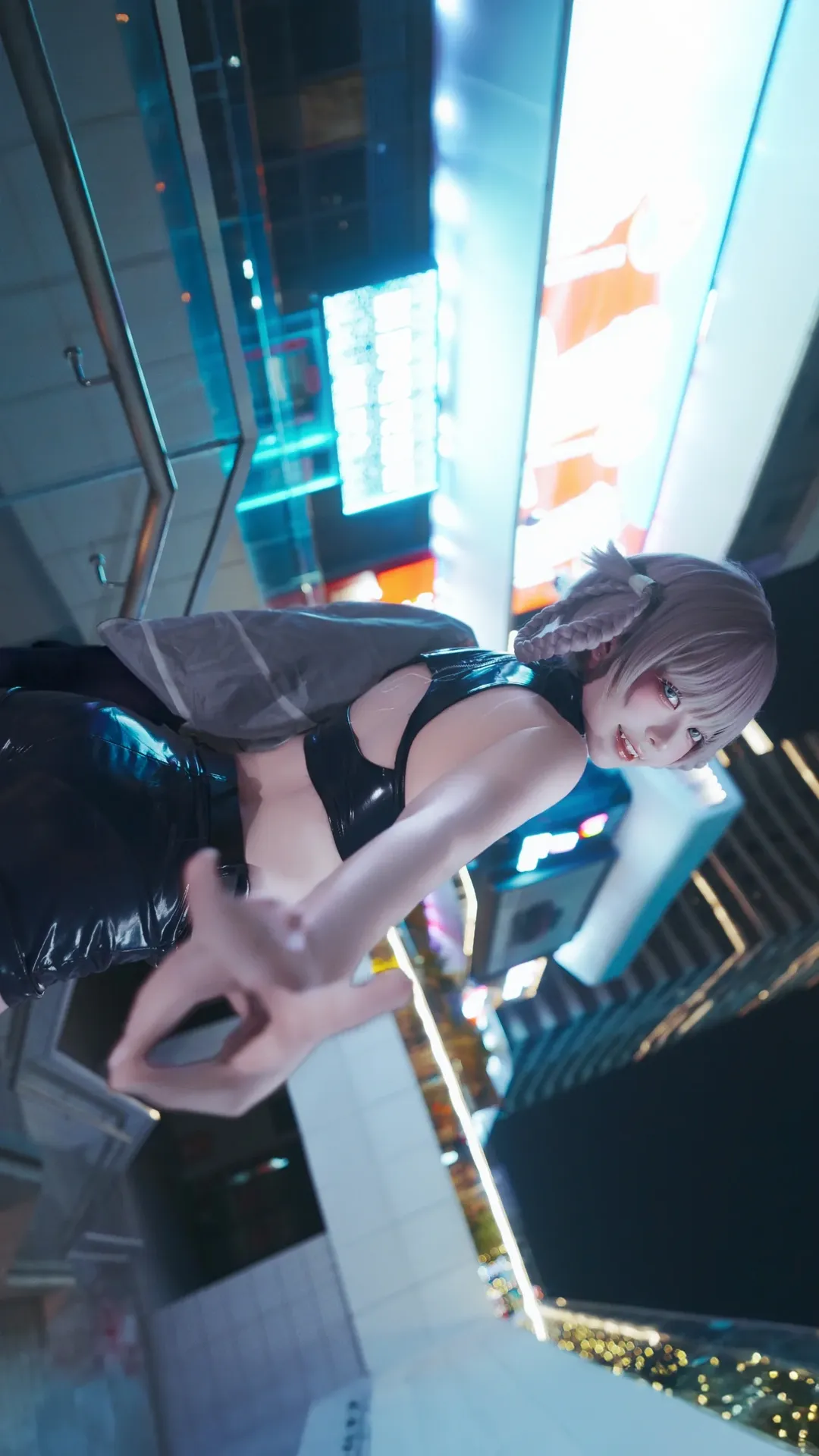 七草荠cos, 彻夜之歌, 深夜出片, 赛博霓虹夜景, 二次元Cosplay日常 - 第8张