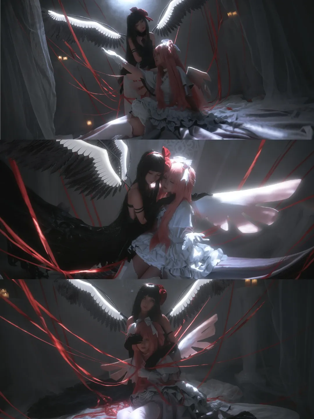 鹿目圆cos, 魔法少女小圆, 双人cosplay, 晓美焰cos, 圆焰 - 第1张