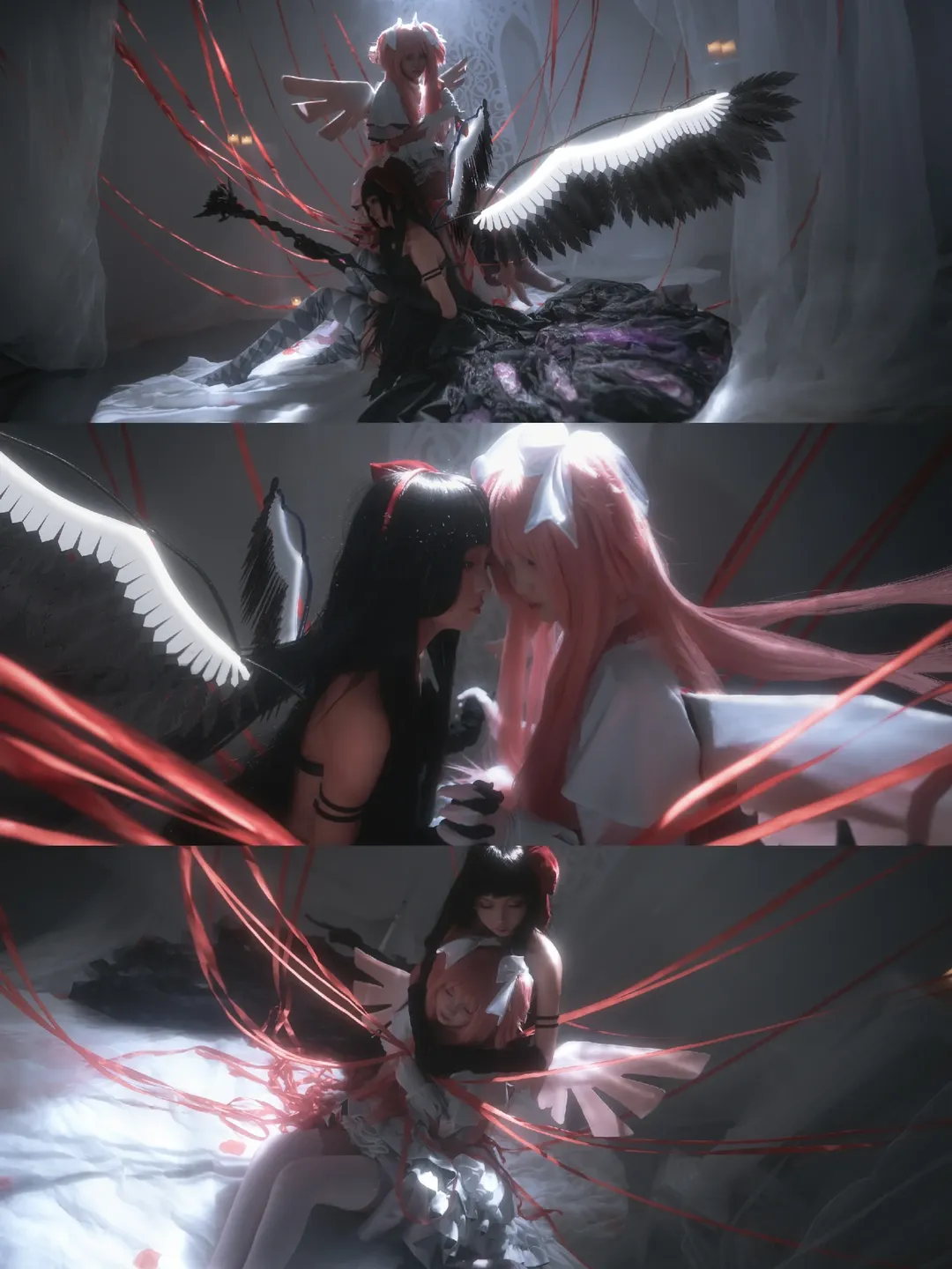 鹿目圆cos, 魔法少女小圆, 双人cosplay, 晓美焰cos, 圆焰 - 第2张