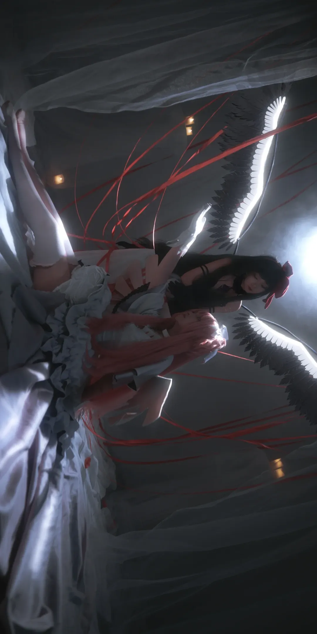 鹿目圆cos, 魔法少女小圆, 双人cosplay, 晓美焰cos, 圆焰