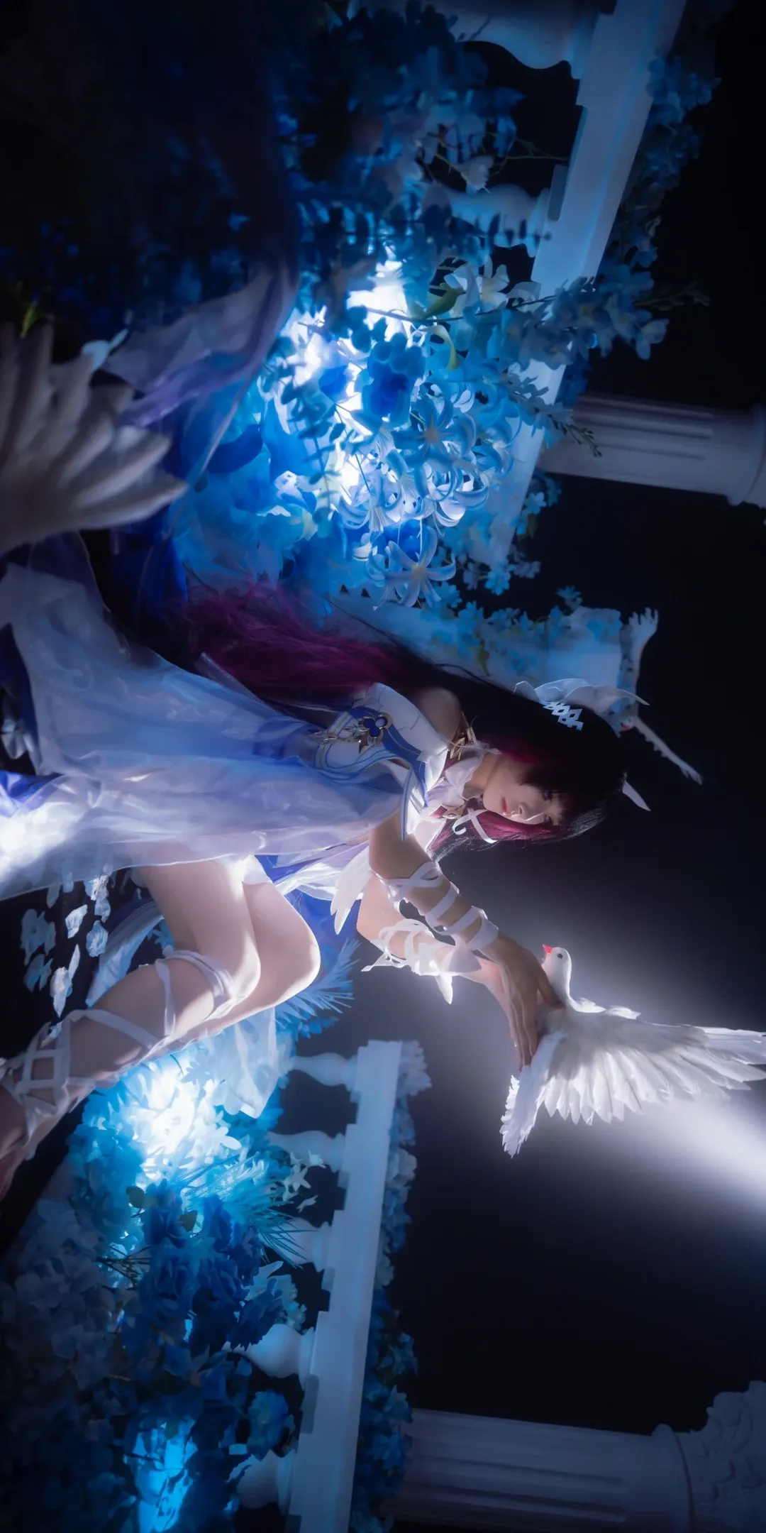Genshin Impact, Columbina Cosplay, Girl photography, Dreamy wings, Meizhou photography - Image 7
