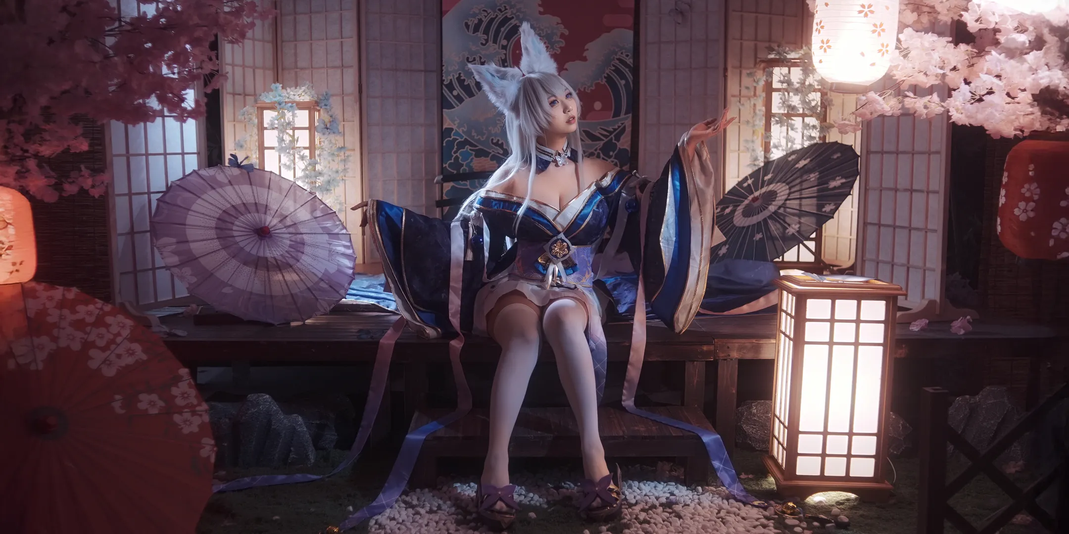 二次元撮影, アズールレーン コスプレ, 梅州での撮影依頼, 古風写真, 和風の狐の妖怪 - 10枚目