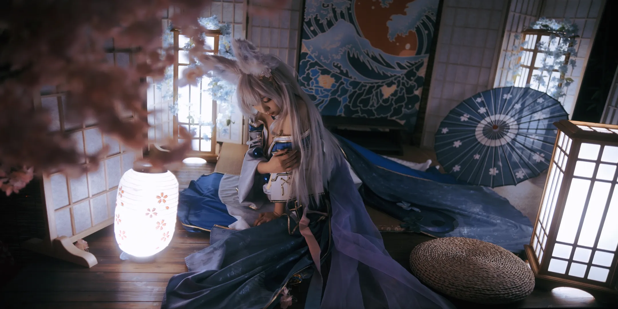 碧蓝航线cos, 狐耳少女, 和风写真, 棚拍光影, 白丝cos - 第10张
