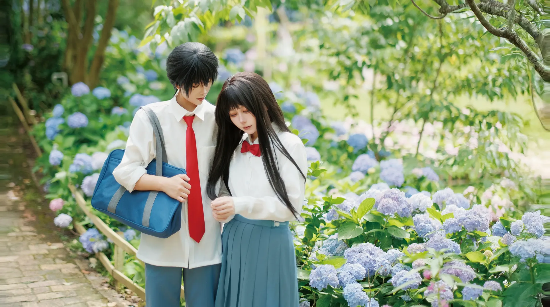 二次元コスプレ, 黒沼爽子コスプレ, 君に届け, 風早翔太コスプレ, 梅州屋外撮影 - 4枚目