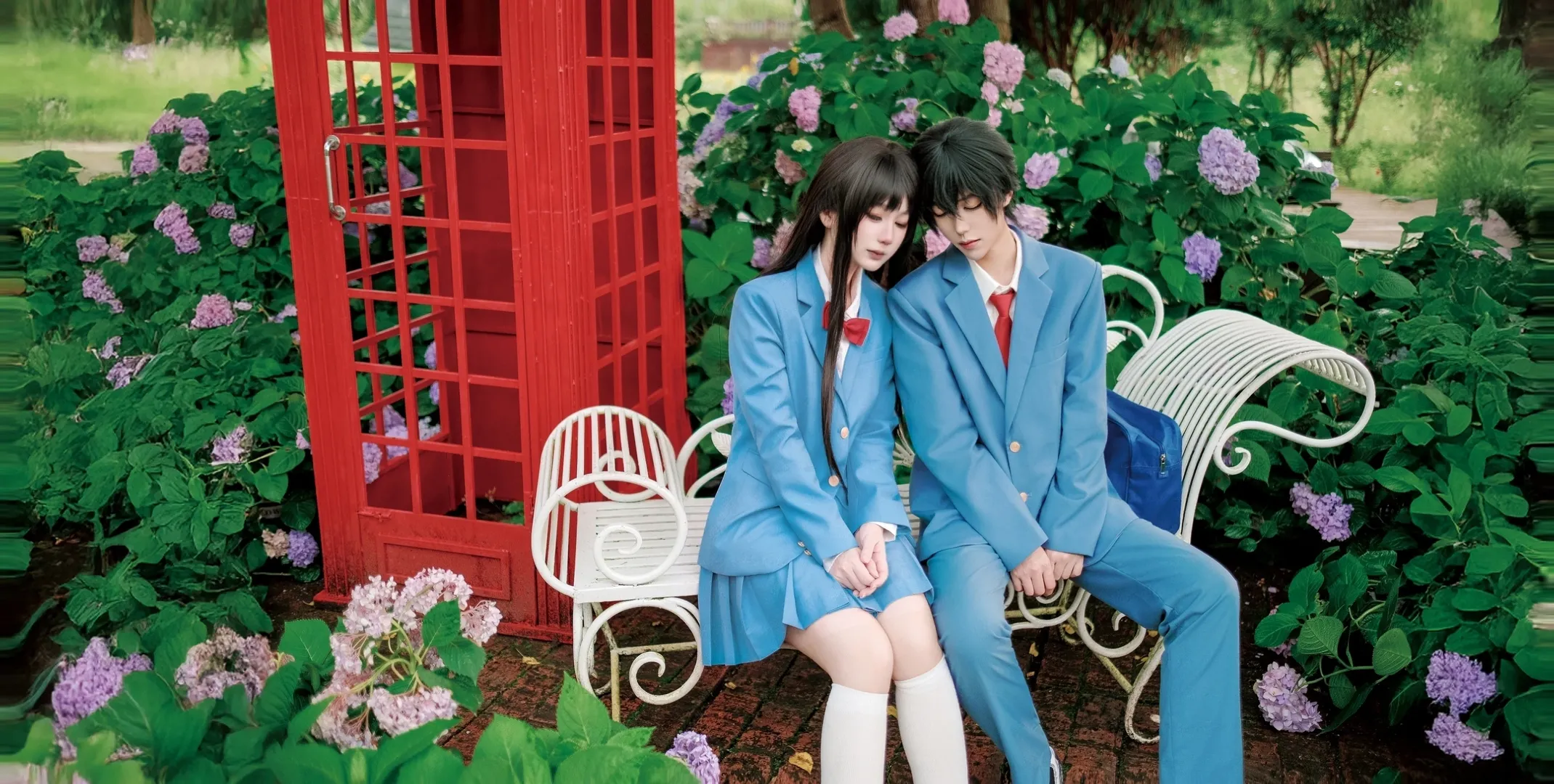 二次元コスプレ, 黒沼爽子コスプレ, 君に届け, 風早翔太コスプレ, 梅州屋外撮影 - 7枚目