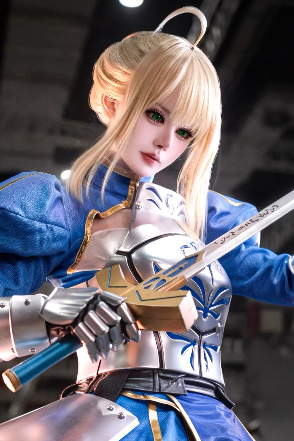 Fate/Grand Order, アルトリア コスプレ, イベント写真, コスプレイヤーの日常, 青白銀の戦袍