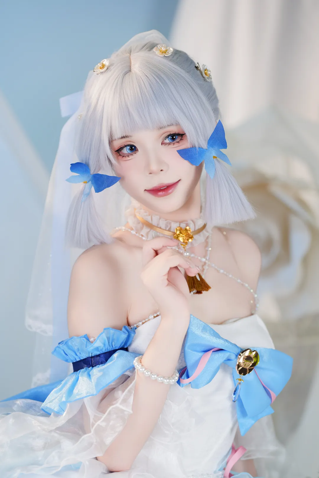 原神, cosplay, 萤火虫漫展, 神里绫华cos, 棚拍返图 - 第1张