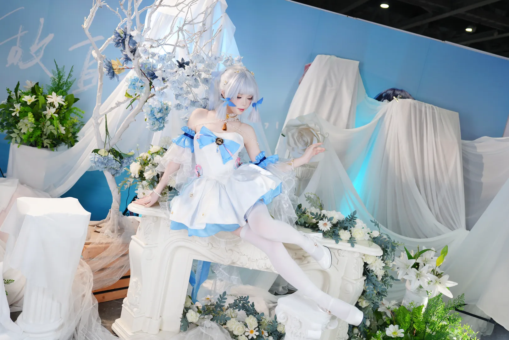 原神, cosplay, 萤火虫漫展, 神里绫华cos, 棚拍返图 - 第10张