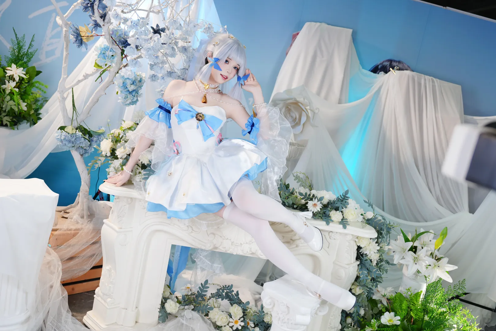 原神, cosplay, 萤火虫漫展, 神里绫华cos, 棚拍返图 - 第11张