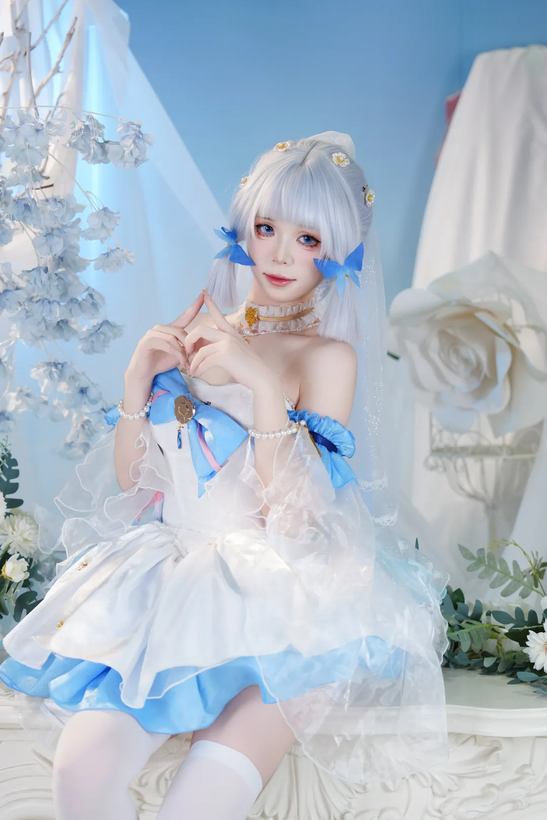 原神, cosplay, 萤火虫漫展, 神里绫华cos, 棚拍返图 - 第7张