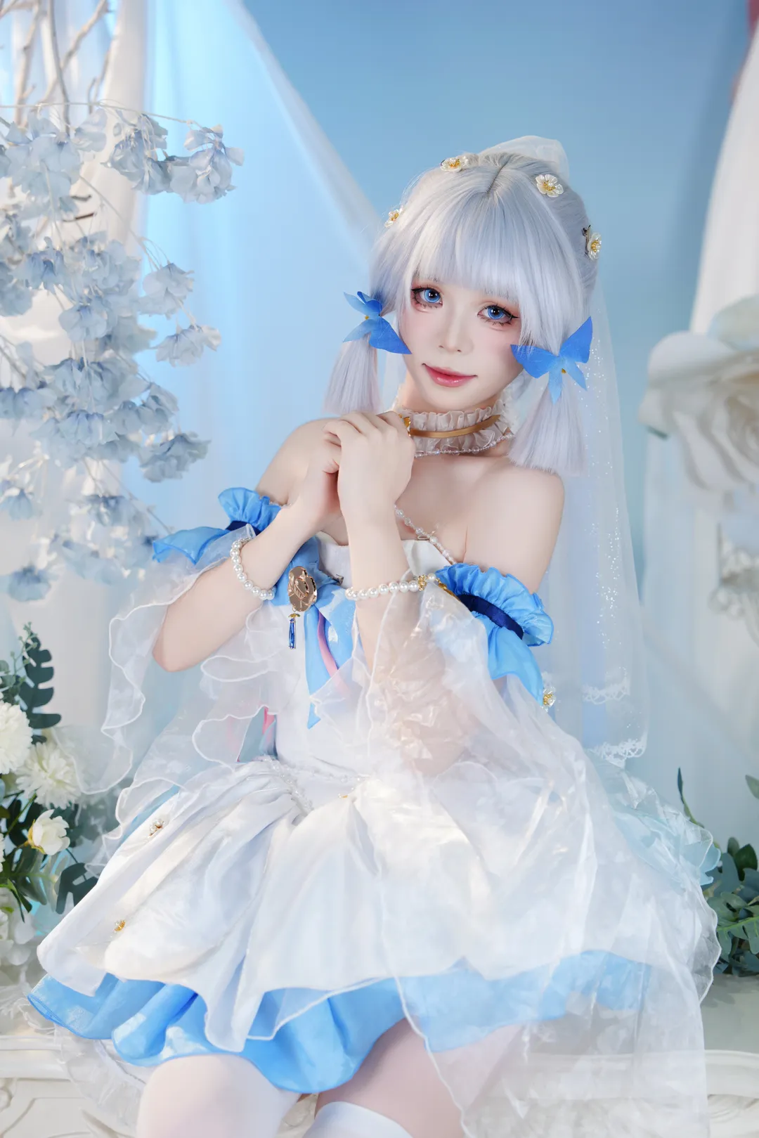 原神, cosplay, 萤火虫漫展, 神里绫华cos, 棚拍返图 - 第8张