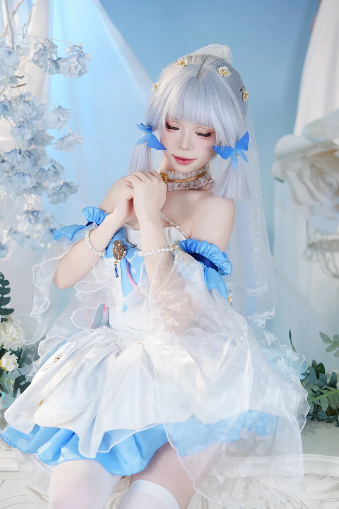 原神, cosplay, 萤火虫漫展, 神里绫华cos, 棚拍返图 - 第9张
