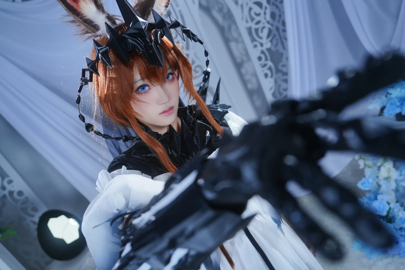 二次元摄影, 明日方舟, 阿米娅cos, cosplay正片, 魔王阿米娅cos - 第1张