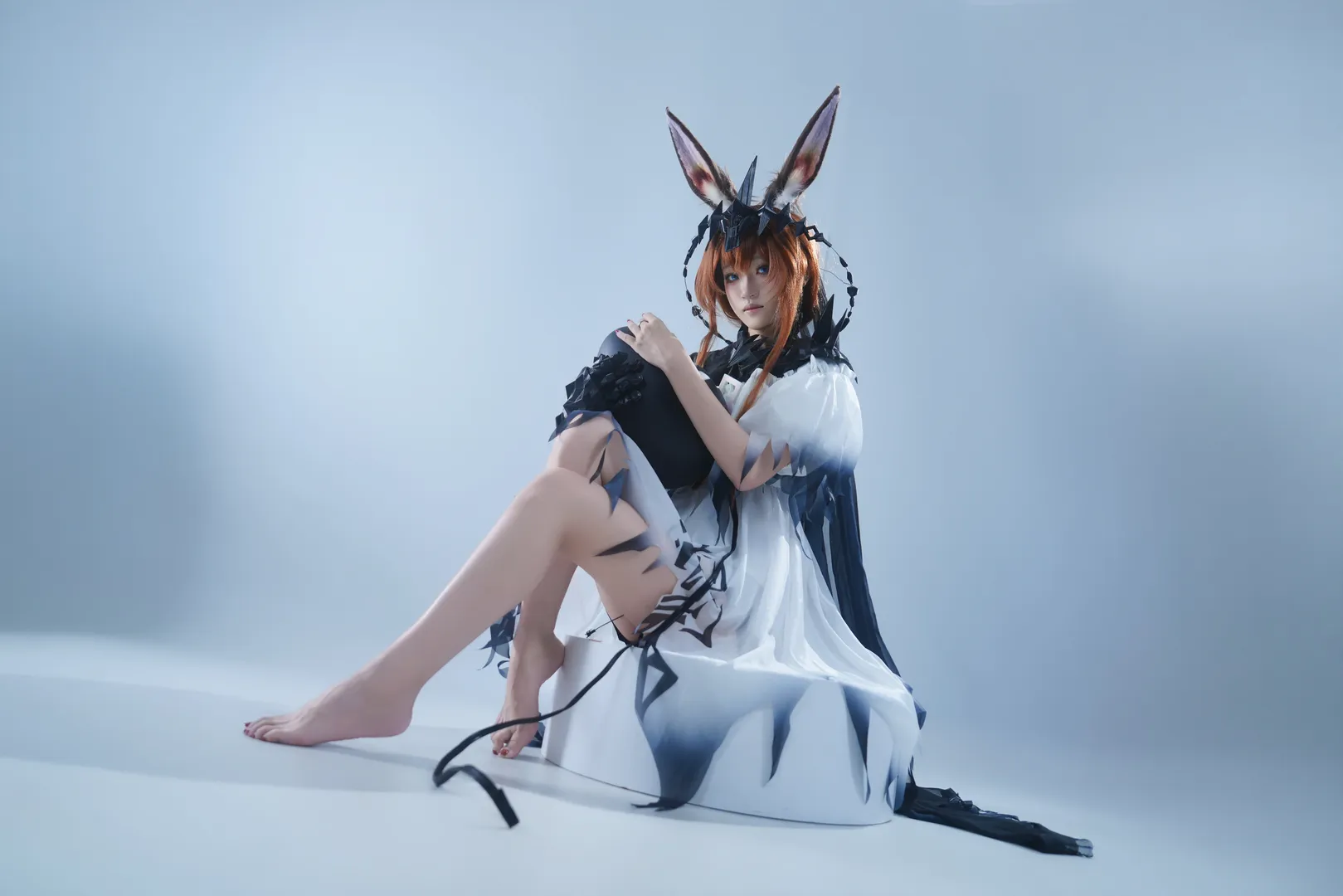 二次元撮影, アークナイツ, アーミヤ コスプレ, コスプレ撮影, 魔王アーミヤ コスプレ