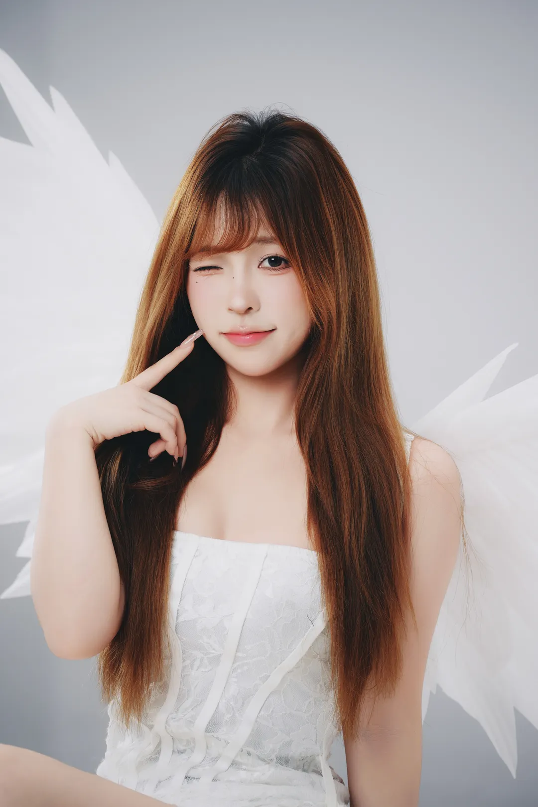 白棚摄影, 天使造型, 天使cosplay, 蕾丝穿搭, 翅膀写真 - 第8张