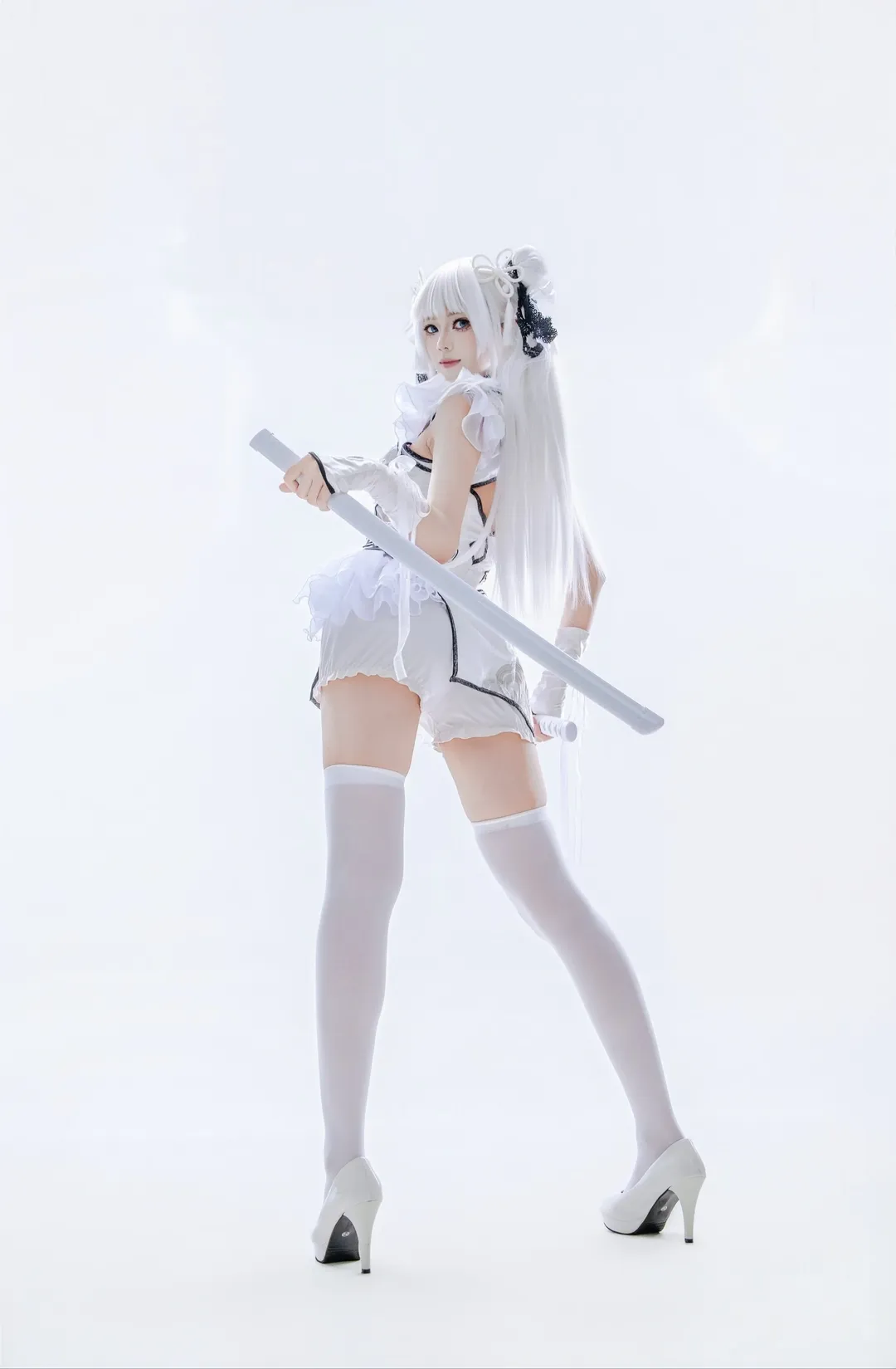 永劫无间, 殷紫萍cos, 玉髓冰心, 高调棚拍, 国风游戏cosplay - 第1张