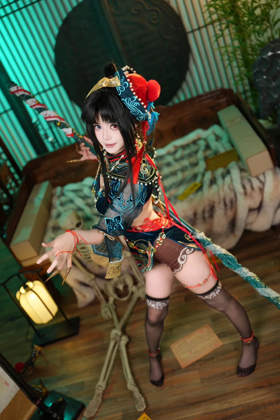 玉玲珑cos, 永劫无间, 国风cosplay, 御姐cos, 暗黑风格 - 第4张