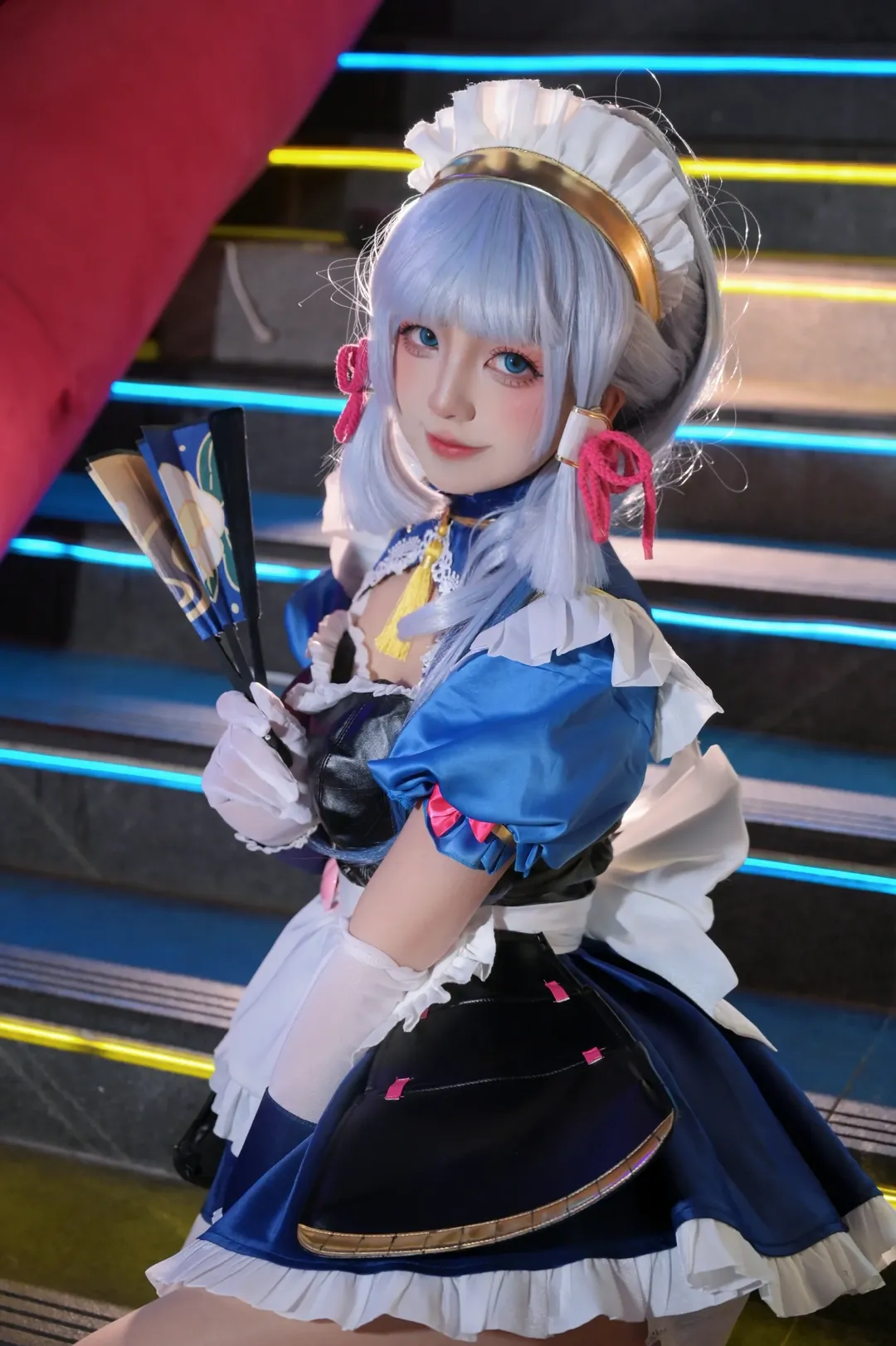 原神, 神里绫华cos, 漫展摄影, 女仆装cos, 昆明漫展 - 第1张
