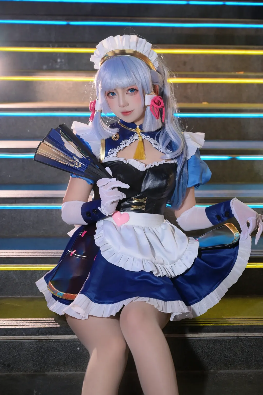 原神, 神里绫华cos, 漫展摄影, 女仆装cos, 昆明漫展 - 第2张