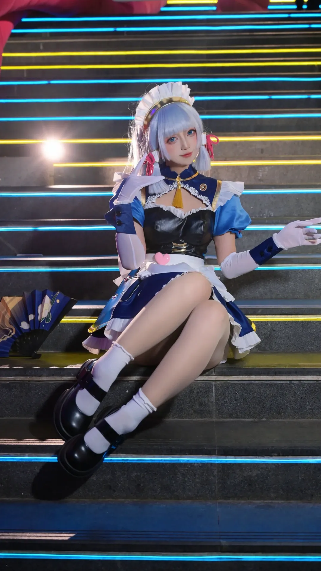 原神, 神里绫华cos, 漫展摄影, 女仆装cos, 昆明漫展 - 第4张