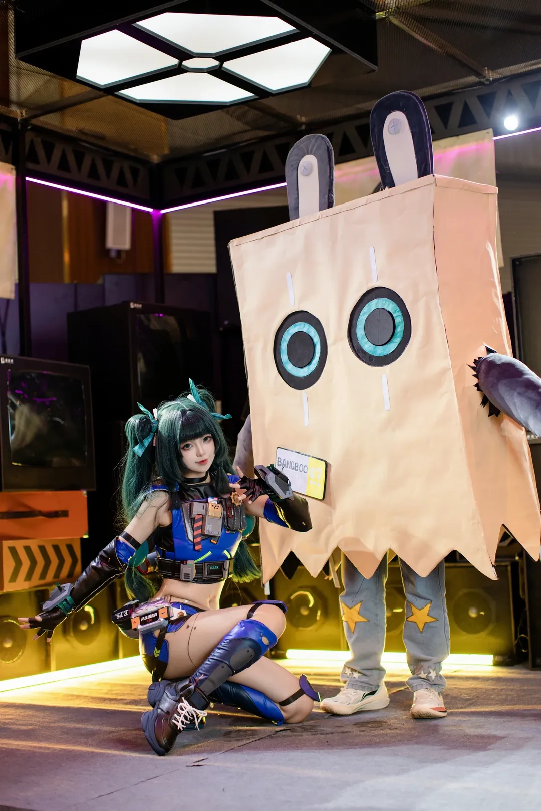 绝区零, 赛博朋克cosplay, 战斗风cos, 青衣cos, 机甲风穿搭 - 第1张