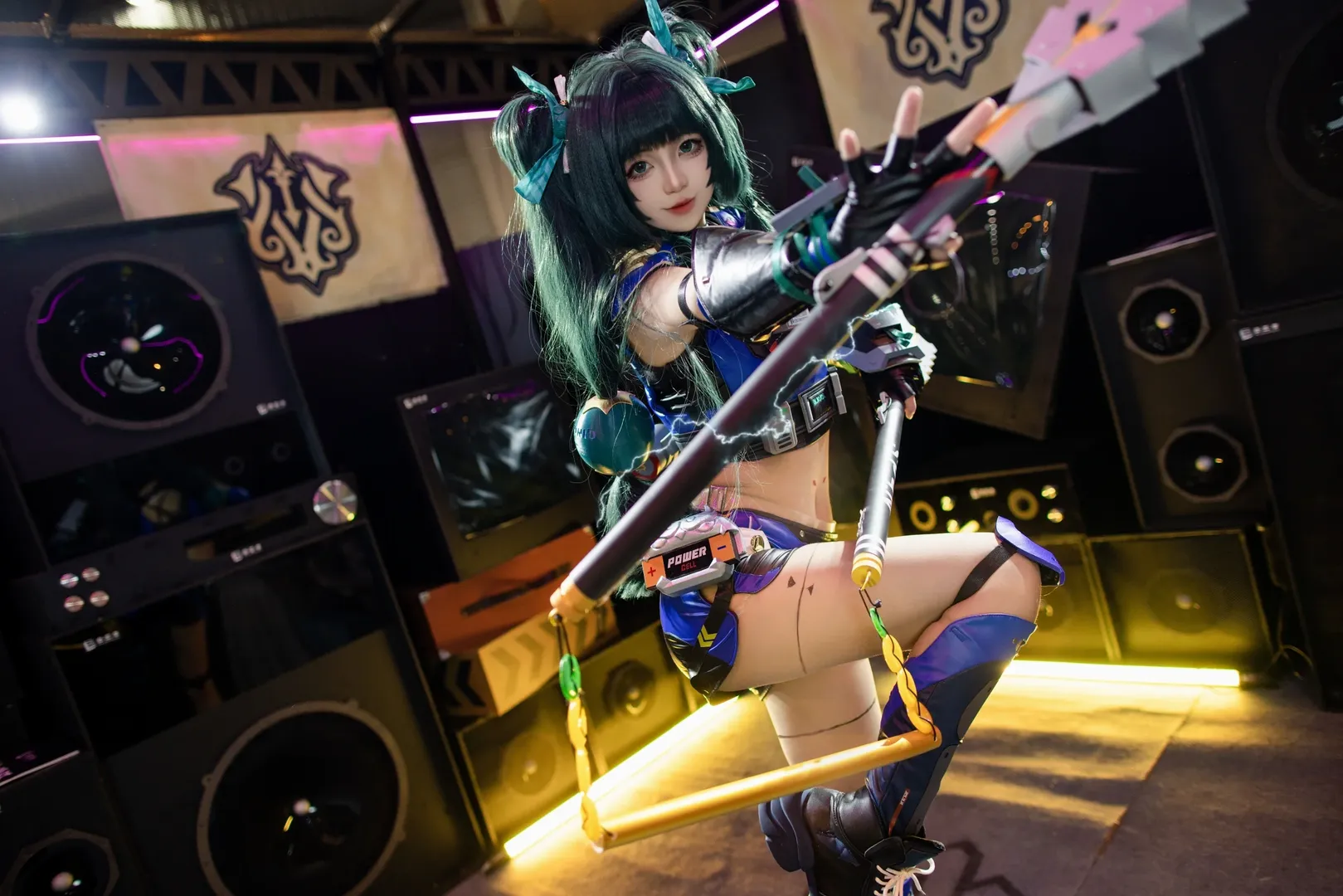 绝区零, 赛博朋克cosplay, 战斗风cos, 青衣cos, 机甲风穿搭 - 第3张