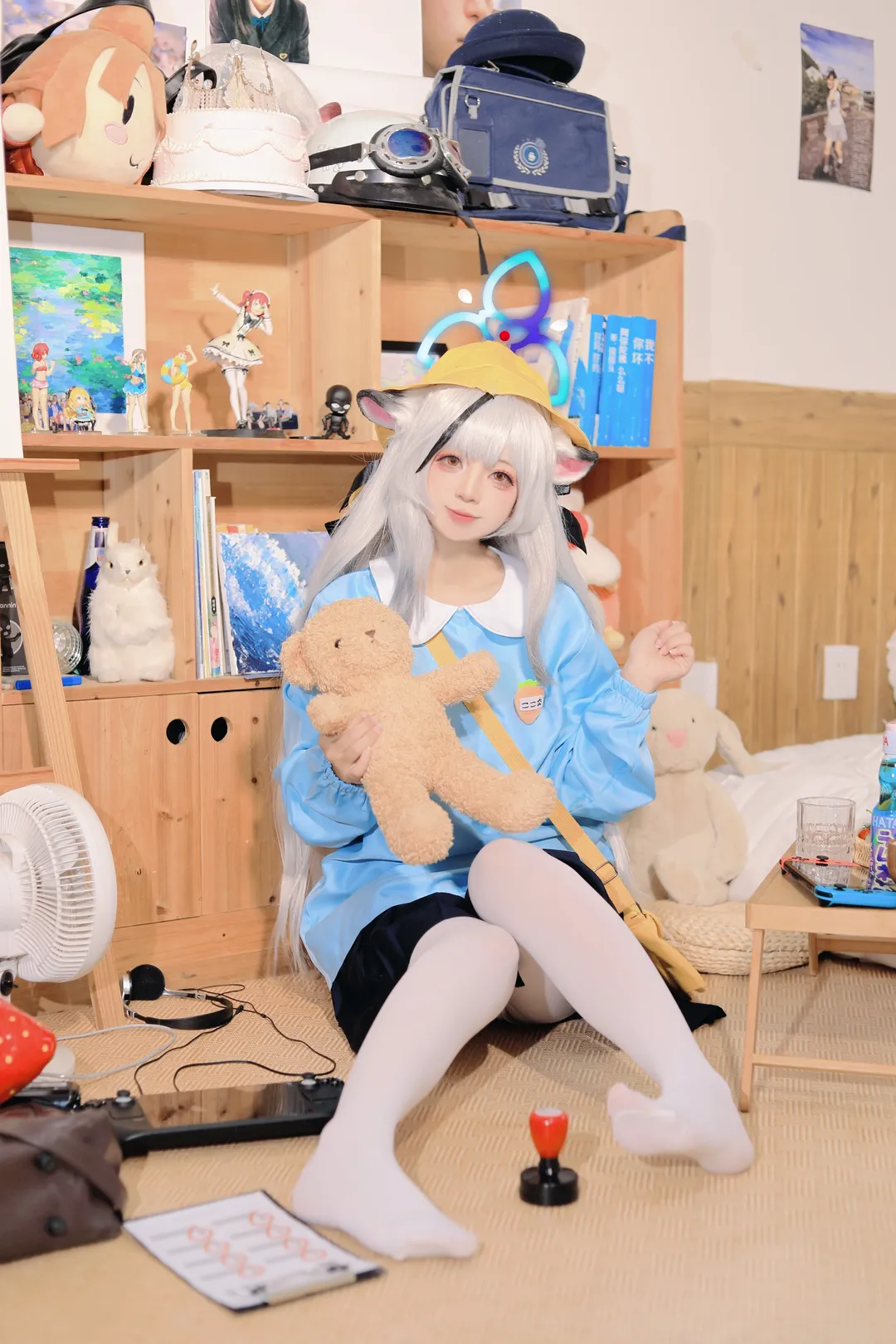 二次元少女, 蔚蓝档案, cosplay摄影, 心奈cos, 可爱风 - 第1张