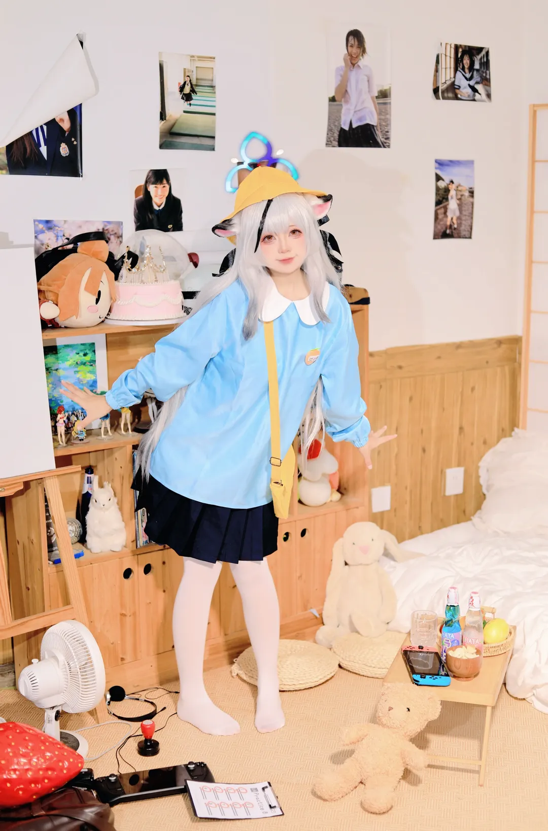 二次元少女, 蔚蓝档案, cosplay摄影, 心奈cos, 可爱风 - 第4张