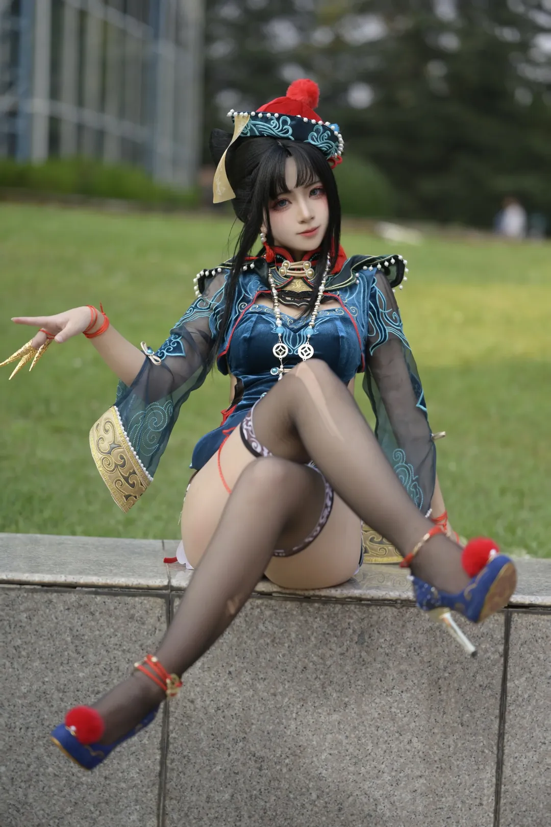 玉玲珑cos, 永劫无间, cosplay摄影, 国风游戏角色, 小僵尸穿搭