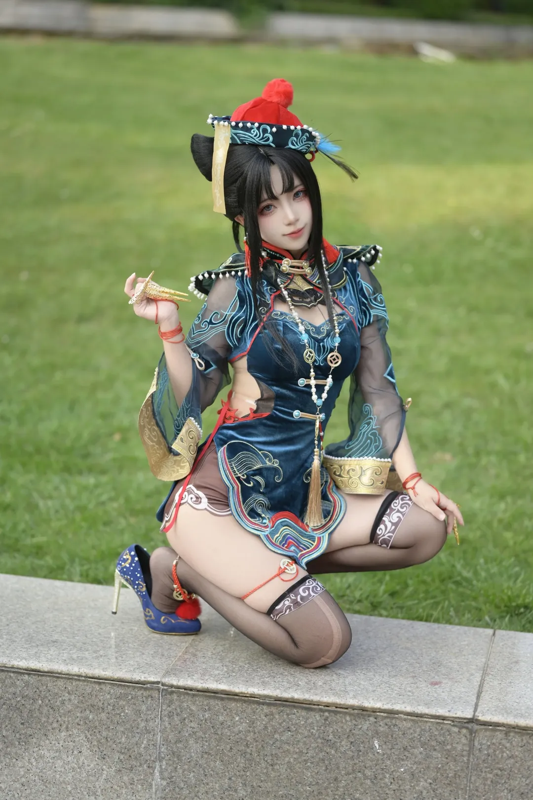 玉玲珑cos, 永劫无间, cosplay摄影, 国风游戏角色, 小僵尸穿搭 - 第2张