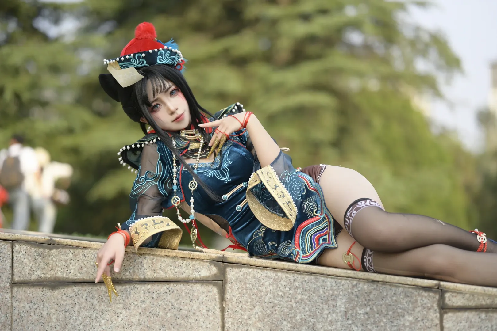 玉玲珑cos, 永劫无间, cosplay摄影, 国风游戏角色, 小僵尸穿搭 - 第3张