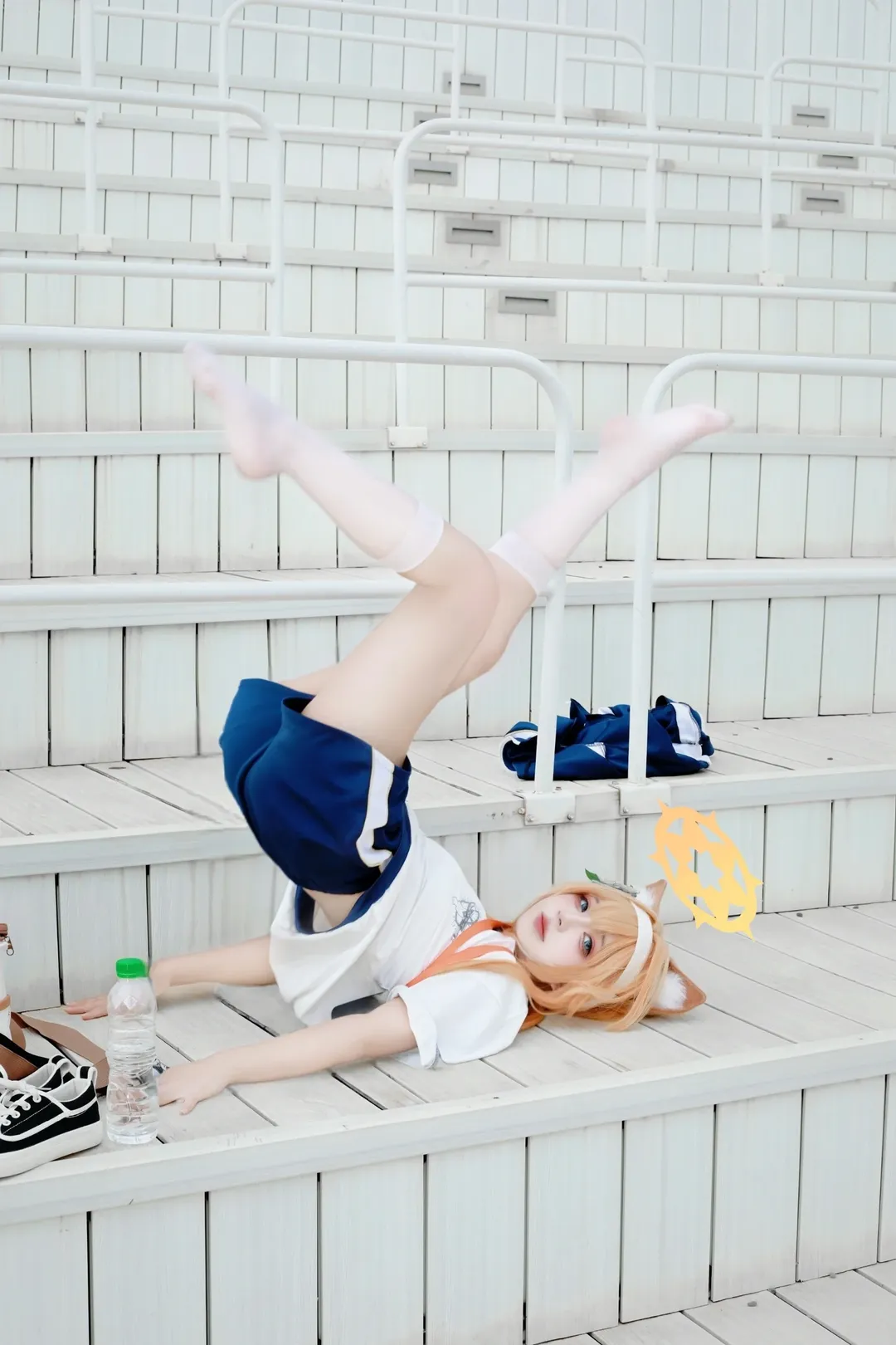 Roleplay, Anime-style photography, Blue Archive, Iochi Mari cosplay, Athletic Girl