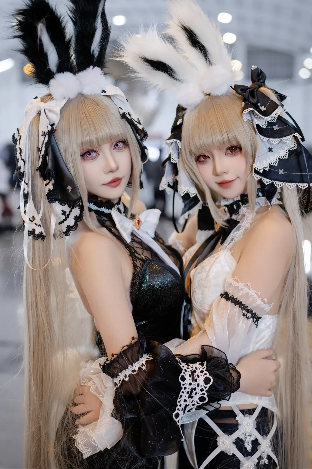 碧蓝航线, 兔女郎, 可畏cos, 漫展场拍, 黑白双兔