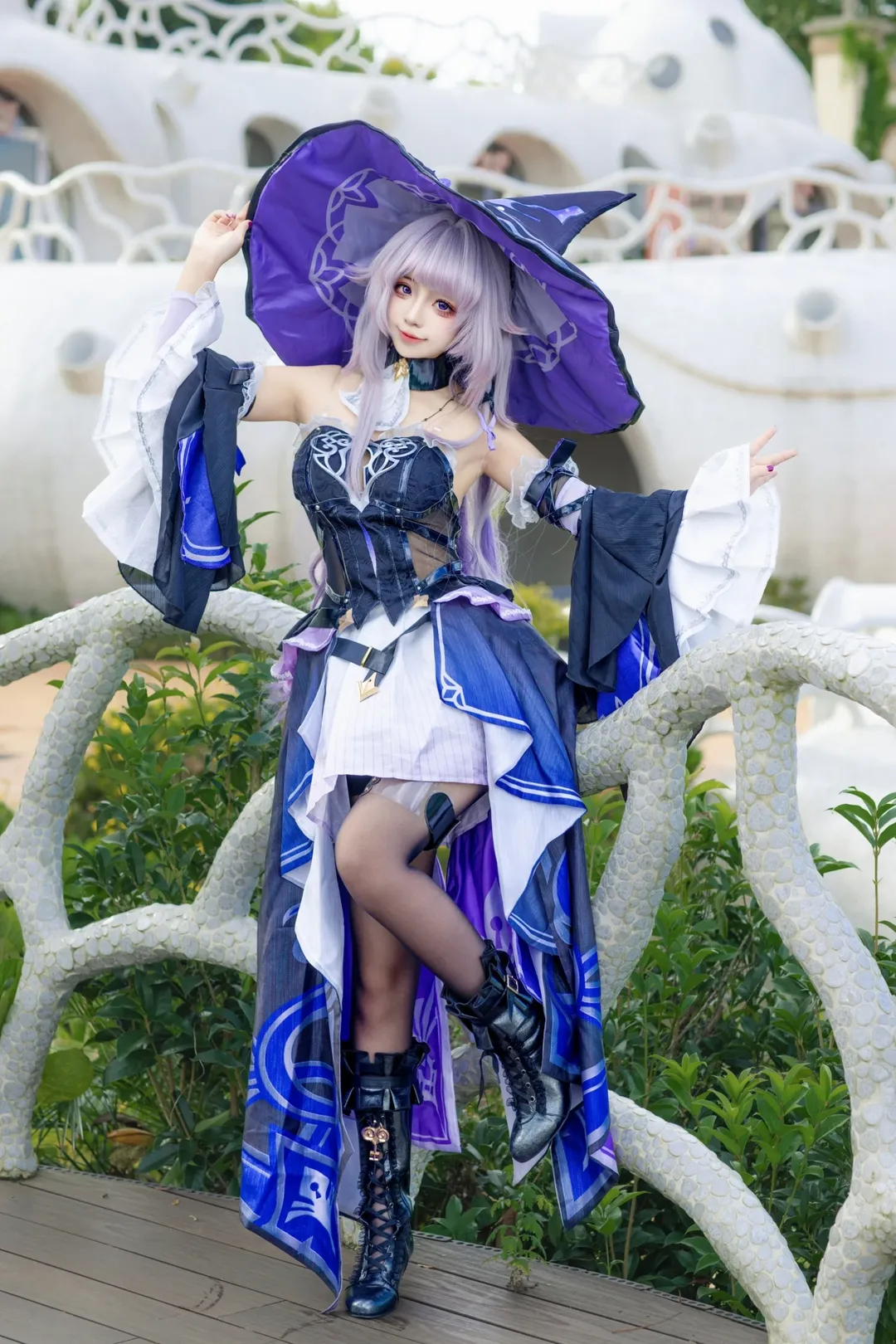 崩壞星穹鐵道, 黑塔cos, 魔法少女cos, cosplay外景, 鳳龍灣童話鎮 - 第4張