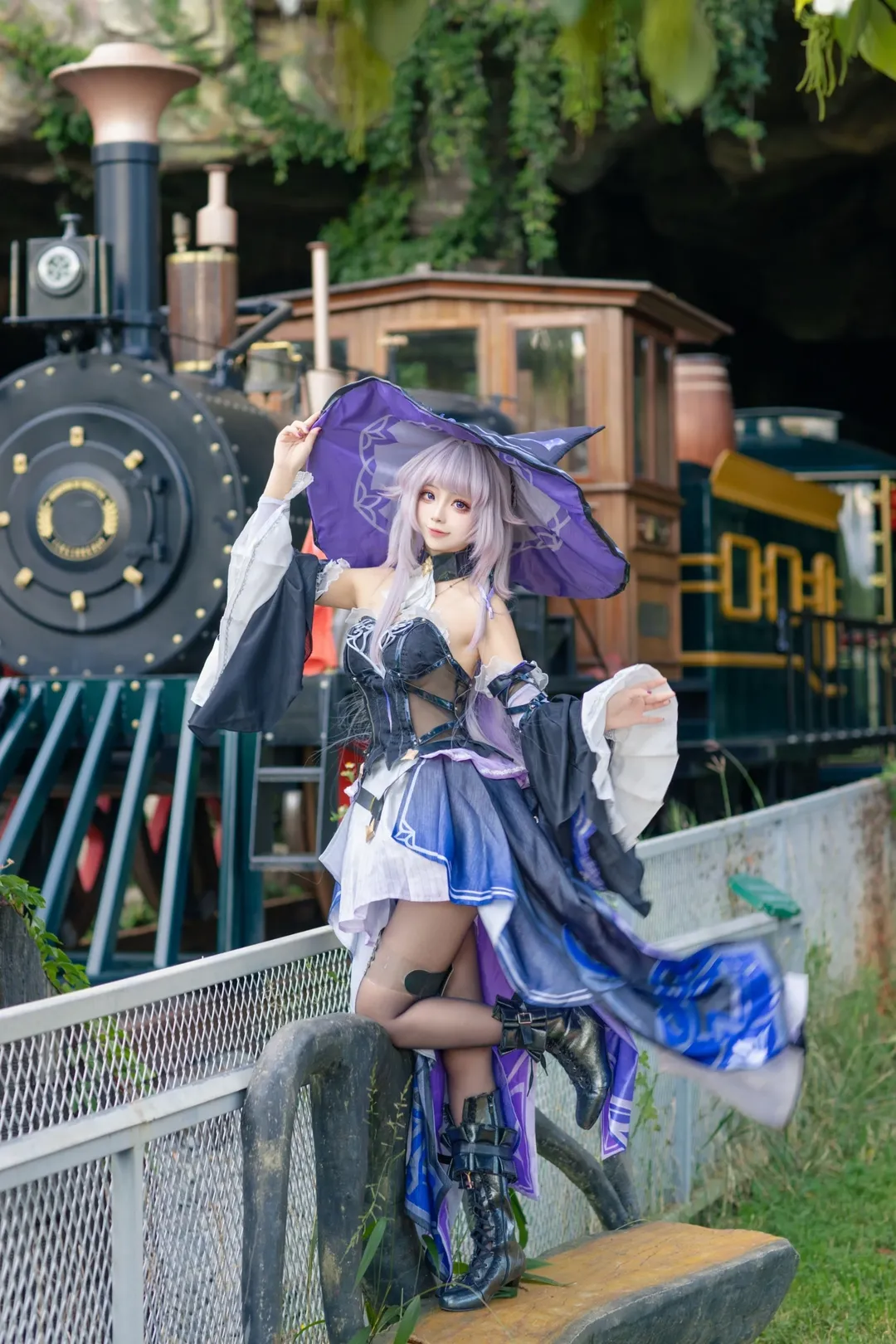 崩壞星穹鐵道, 黑塔cos, 魔法少女cos, cosplay外景, 鳳龍灣童話鎮 - 第5張