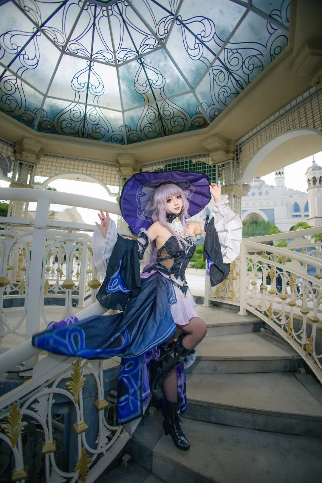 崩壞星穹鐵道, 黑塔cos, 魔法少女cos, cosplay外景, 鳳龍灣童話鎮 - 第6張