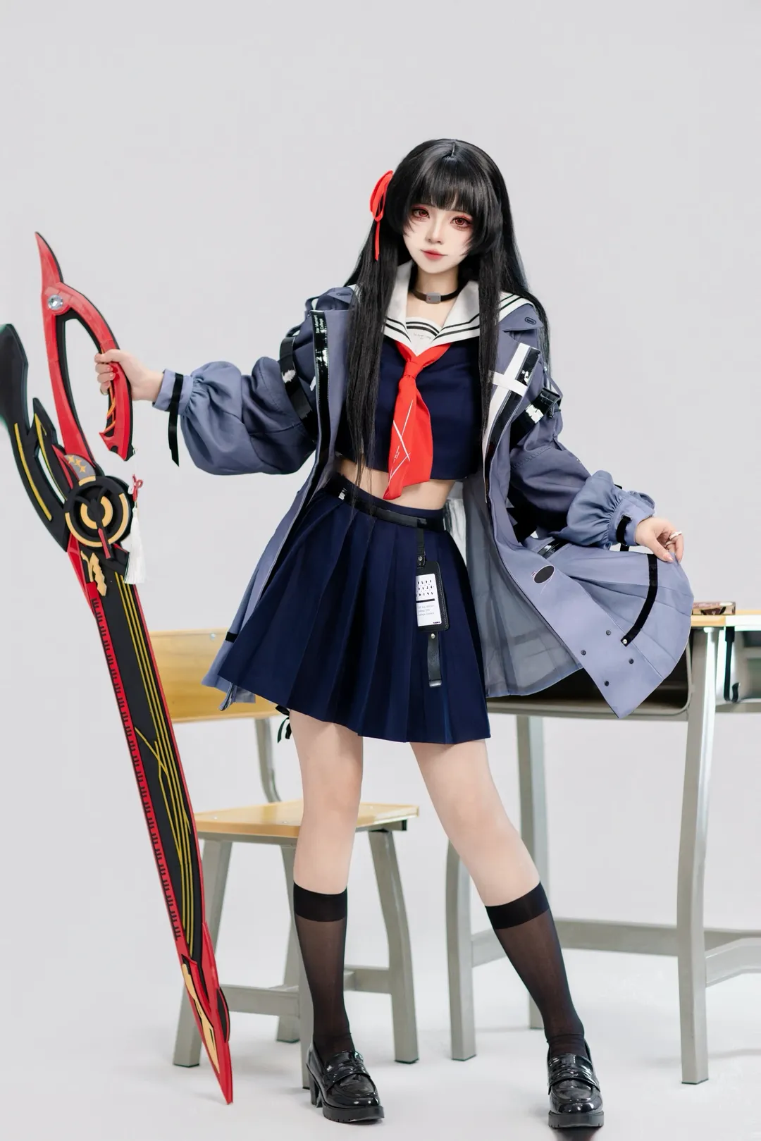 鸣潮, 千咲cos, cosplay摄影, 二次元穿搭, 校园风cos - 第3张