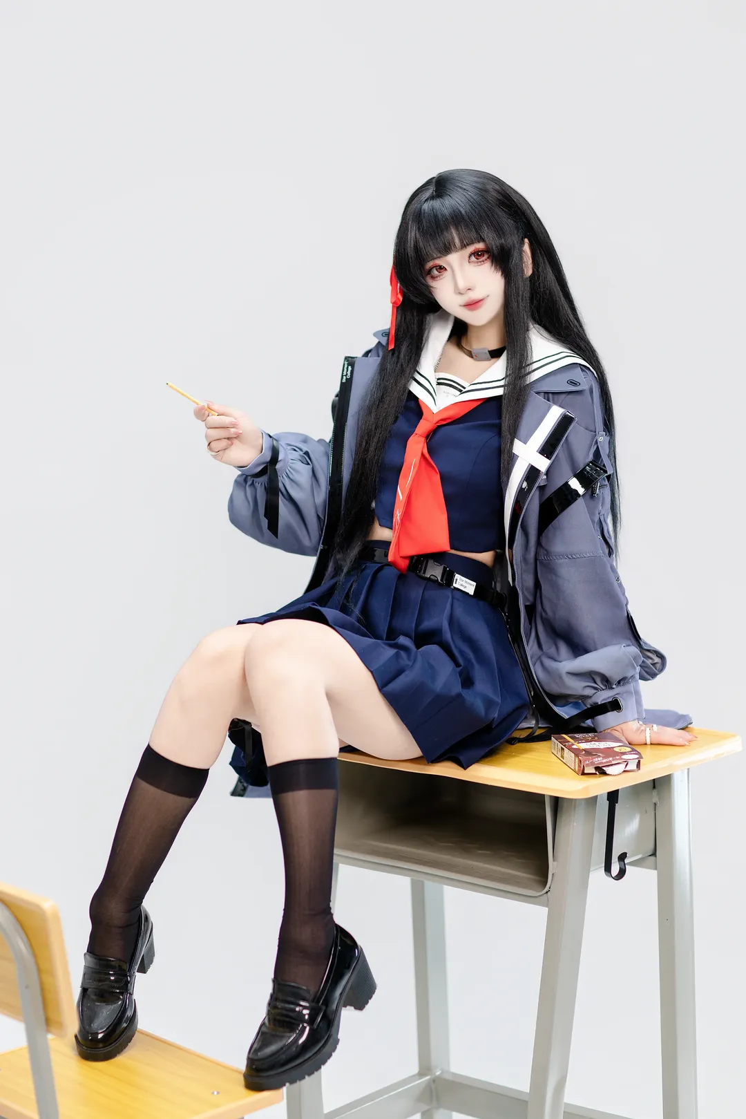 鸣潮, 千咲cos, cosplay摄影, 二次元穿搭, 校园风cos - 第4张