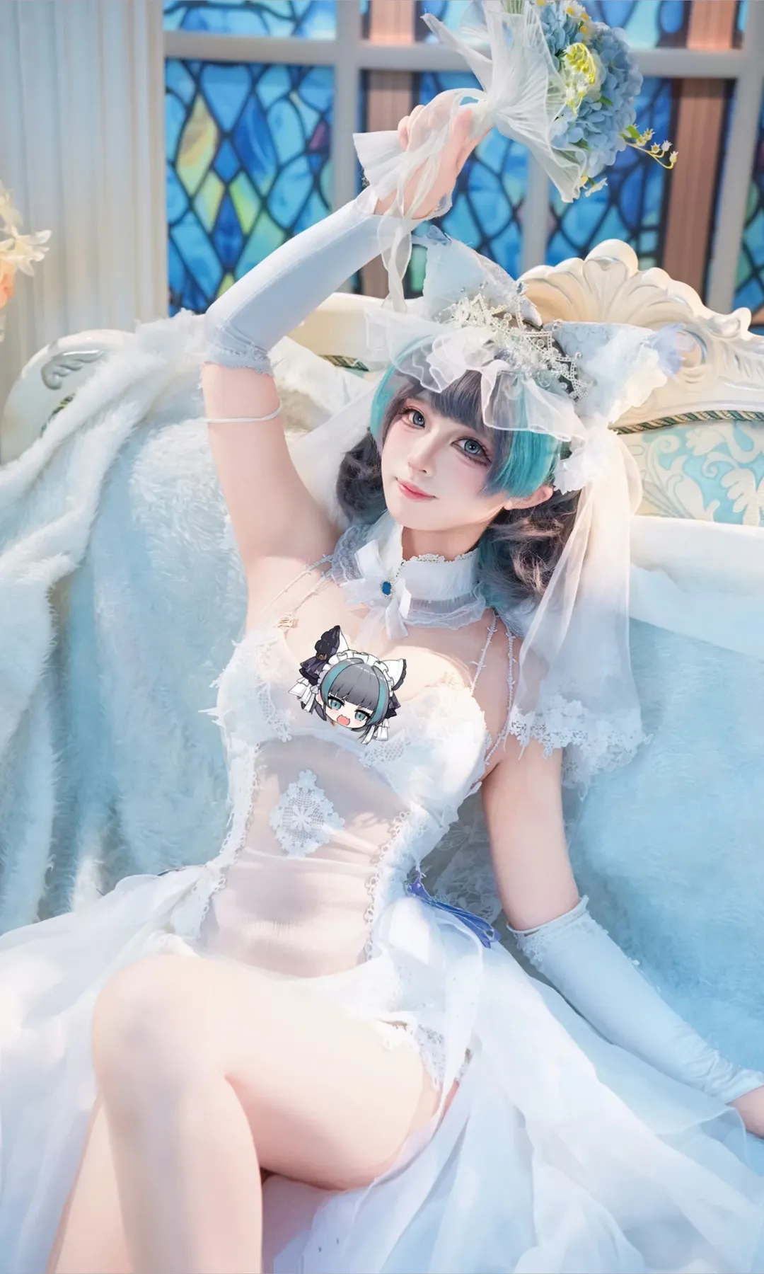 二次元摄影, 柴郡cos, 碧蓝航线, cosplay出片, 婚纱cosplay - 第3张
