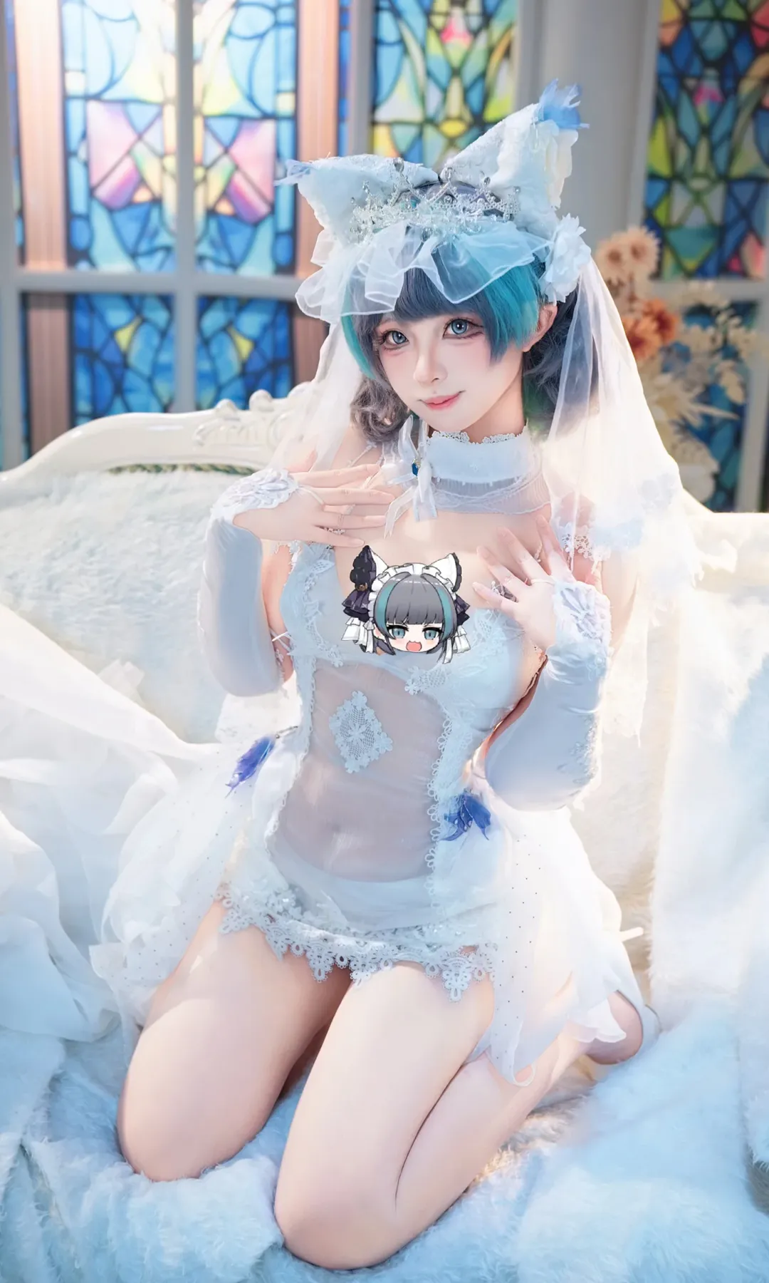 二次元摄影, 柴郡cos, 碧蓝航线, cosplay出片, 婚纱cosplay - 第5张