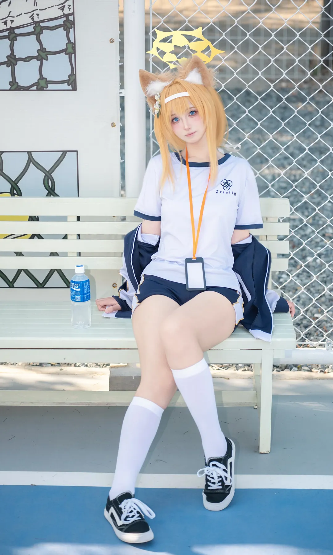 蔚蓝档案, 玛丽cos, 户外人像, 夏日运动风, 三次元cosplay - 第3张