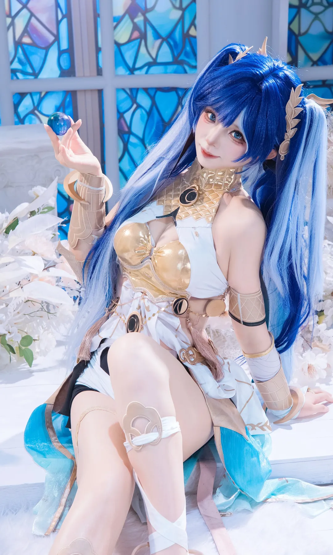 Wuthering Waves, 2D, Blue-themed outfit, Iuno cosplay, Cosplay photography - Image 1