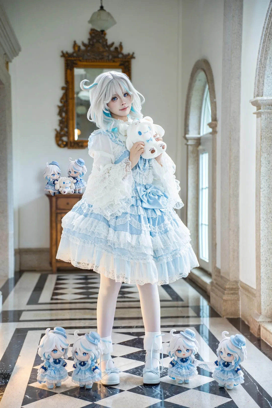 原神, 芙宁娜cos, 洛丽塔穿搭, 私设cosplay, 长沙约拍